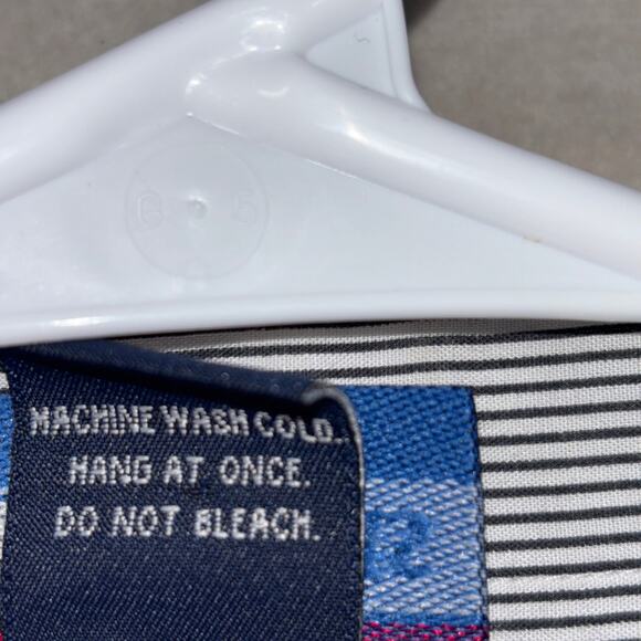 Las Olas Womens Floral Embellished Striped Button Top 1X Plus Artsy Statement - Picture 5 of 10